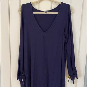 Lulus long sleeve, open shoulder mini dress!